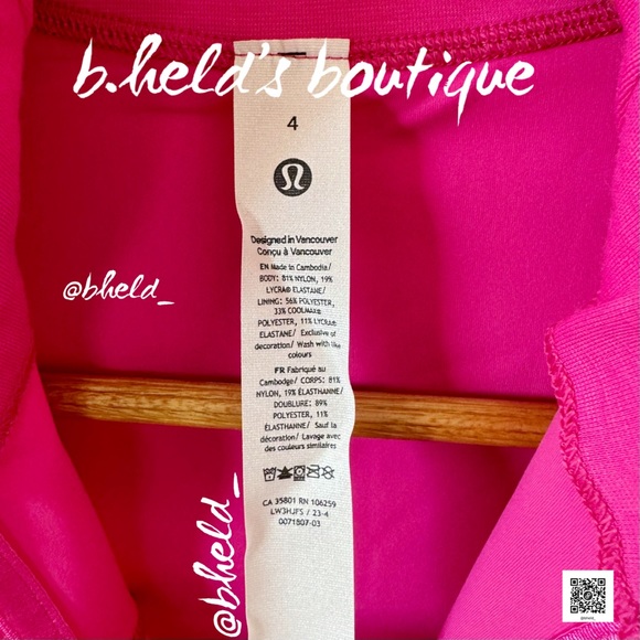 lululemon Define Cropped Jacket *Nulu in Sonic Pink Size 4 Brand New NWT - Picture 7 of 14